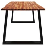 Dining Table With Live Edge - Solid Acacia Wood - 180 x 90 x 75cm