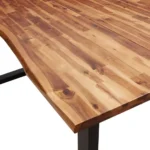 Dining Table With Live Edge - Solid Acacia Wood - 180 x 90 x 75cm