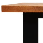 Dining Table With Live Edge - Solid Acacia Wood - 180 x 90 x 75cm