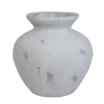 Darcy Antique White Vase - Ceramic - Home Decor