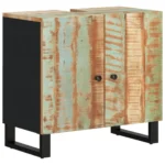 Sink Cabinet - Solid Reclaimed Wood - Mixed Colour Finish – 62 x 33 x 58cm