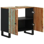Sink Cabinet - Solid Reclaimed Wood - Mixed Colour Finish – 62 x 33 x 58cm