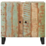 Sink Cabinet - Reclaimed Wood - Mixed Colour Finish - 62 x 33 x 58cm