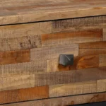 Sideboard - Solid Reclaimed Teak - Marble & Steel - 70 x 30 x 76cm