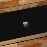 Sideboard - Solid Reclaimed Teak - Marble & Steel - 70 x 30 x 76cm