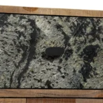 Sideboard - Solid Reclaimed Teak - Marble & Steel - 70 x 30 x 76cm