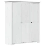 3 Door Wardrobe - Bodo - Solid Pine Wood - 146 x 53.5 x 173cm