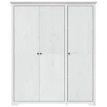3 Door Wardrobe - Bodo - Solid Pine Wood - 146 x 53.5 x 173cm