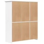3 Door Wardrobe - Bodo - Solid Pine Wood - 146 x 53.5 x 173cm