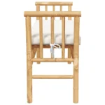 Weather Resistant Bamboo Garden Bench - 38 x 109 x 65cm