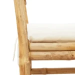 Weather Resistant Bamboo Garden Bench - 38 x 109 x 65cm