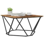 Rustic Coffee Table - Solid Reclaimed Wood - 80 x 80 x 45cm