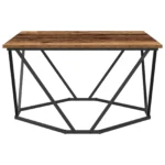Rustic Coffee Table - Solid Reclaimed Wood - 80 x 80 x 45cm
