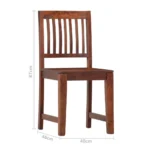 x6 Handmade Modern Dining Chairs - Solid Mango Wood - 40 x 46 x 87cm