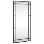 Wall Mirror Iron - Black - Indoor Use - 40 x 80cm