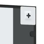 Wall Mirror Iron - Black - Indoor Use - 40 x 80cm