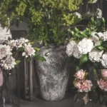 Aged Stone Tall Vase - Ceramic - Home Decor - 45cm