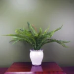 Artificial Fern Bush in Decorative Planter - 40 x 60 x 60cm