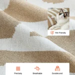 Chenille Boho Sofa Cover - Couch Cover - 299 x 181cm
