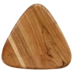 x2 Wooden Bar Stools - Solid Acacia Wood - 34 x 33 x 73cm