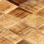 2 Side-Coffee Tables - Rough Mango Wood - 50 x 50 x 35cm