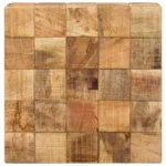 2 Side-Coffee Tables - Rough Mango Wood - 50 x 50 x 35cm