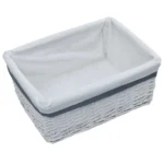 3 Piece Organiser - Nesting Willow Basket Set - White