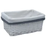 3 Piece Organiser - Nesting Willow Basket Set - White