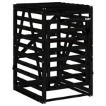 Triple Wheelie Bin Storage Unit - Pinewood - Black - 240 x 91.5 x 128.5cm
