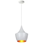 Modern Pendant Metal Ceiling Light - White - Gold Inner