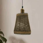 Natural Rattan Wicker Lighting Kit - Hanging Fixture - 95cm