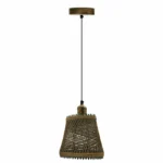 Natural Rattan Wicker Lighting Kit - Hanging Fixture - 95cm