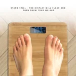 Wooden Bamboo Digital Bathroom Weighing Scale - 30cm x 30cm