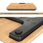Wooden Bamboo Digital Bathroom Weighing Scale - 30cm x 30cm