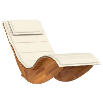 2 Sun Loungers - Acacia Wood - Brown - 60 x 154 x 74cm