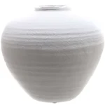 Regola Matt White Stone Vase - Ceramic - Home Decor