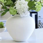 Natural Regola Stone Vase - Ceramic - Matt White - Home Decor