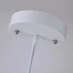 Modern Pendant Metal Ceiling Light - White - Gold Inner
