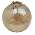Vintage Amber Glass Pendant Light - Lampshade