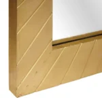 Modern Bathroom Mirror - Black And Gold - 50 x 2.5 x 70cm
