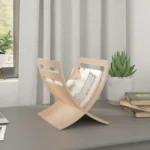 Wooden Magazine Rack - Natural - 29.5 x 29.5 x 26.5cm