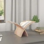 Wooden Magazine Rack - Natural - 29.5 x 29.5 x 26.5cm
