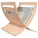 Wooden Magazine Rack - Natural - 29.5 x 29.5 x 26.5cm