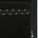 Mirror Jewellery Cabinet With LED Lights - Free Standing - Black