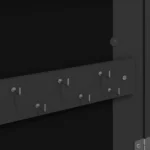 Mirror Jewellery Cabinet With LED Lights - Free Standing - Black Frame