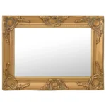 Wall Mirror Baroque Style - Gold - 60 x 40cm