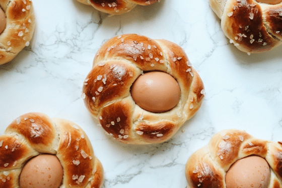 Pane di Pasqua paasbrood met ei