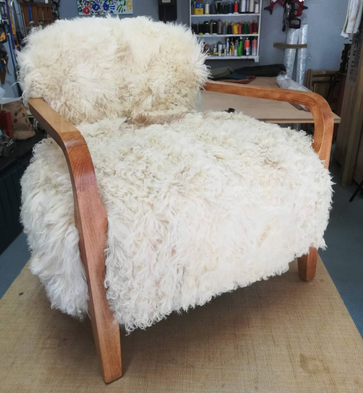 Fluffy chair