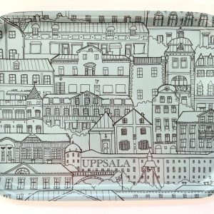 Uppsalabricka 27x20cm blå
