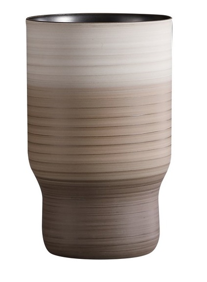 Coral vase on feet S – brown